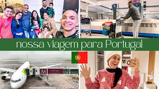 Nossa chegada em PORTUGAL!!! | Despedidas, preparativos, voo e chegada!!