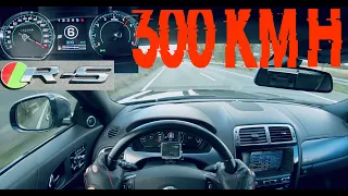 JAGUAR XKR-S TOP SPEED Drive POV ||| NO SPEED LIMIT ||| 300 KM/H