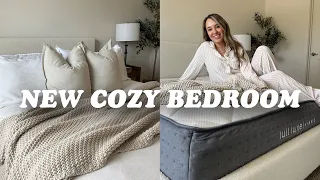 NEW 2024 COZY BEDROOM DECORATE WITH ME / NEUTRAL DECOR IDEAS / BEDROOM MAKEOVER