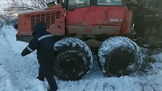 ТДТ 55 выручает фарвардер ВАЛМЕТ.