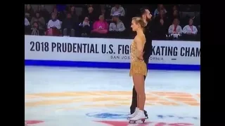 Cain/ Leduc 2018 U.S. figure skating pair - GREAT