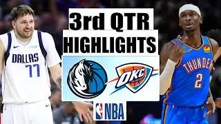 Dallas Mavericks vs Oklahoma City Thunder 3rd Qtr Feb 10, 2024 Highlights | NBA Season