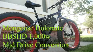 Custom E-bike build: Mongoose Dolomite BBSHD