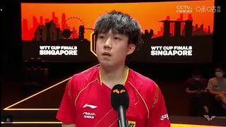 【莎头】 4.12.2021 INTERVIEW 王楚钦 WANG CHUQIN WINNING MEN'S SINGLES ROUND OF 16