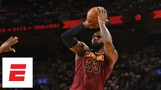 LeBron James hits 6 ridiculous 4th-quarter fadeaways as he dismantles Raptors in Game 2 | ESPN