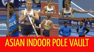 Medals for INDIA in Women POLE VAULT -  10 Asian Indoor Athletics Championships Astana 2023 Day 2