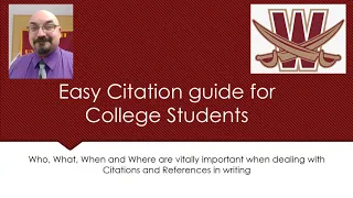 Easy Citation guide for college students