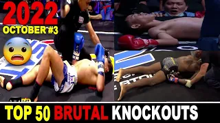 Top 50 MUAY THAI•MMA•KICK•BOXING•KUN KHMER Knockouts👉OCT 2022 #2