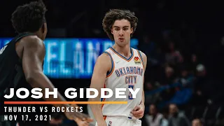 Highlights | Josh Giddey vs Rockets 11/17/2021