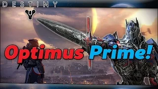 Optimus Prime Caught in Destiny! Destiny Moon Gameplay!