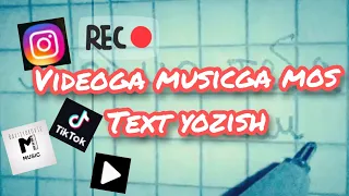 Videoga TEXT yozish | Videoga qo'shiq bilan mos keluvchi yozuvlar yozish @Davlat_Bro