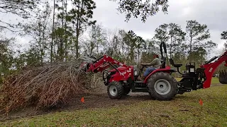 #127 Clearing Tree Hangers With The TYM T474 & Grapple!  A Day Of Work!