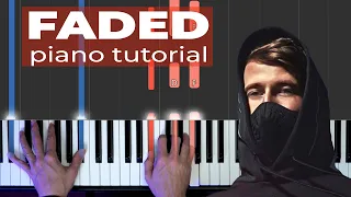 Como tocar a música FADED no teclado (Alan Walker)