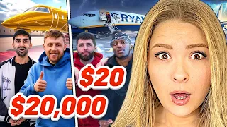 Americans React To SIDEMEN $20,000 VS $20 PLANE TICKET