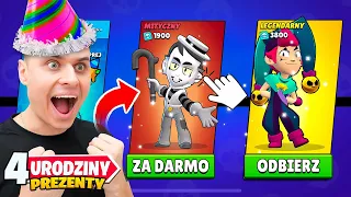 FREE POSTAĆ dla KAŻDEGO na 4 URODZINY w Brawl Stars!