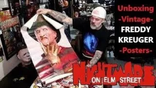 Unboxing Vintage Freddy Krueger Posters