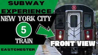 New York City Subway 5 Express Train (to EastChester) Front View