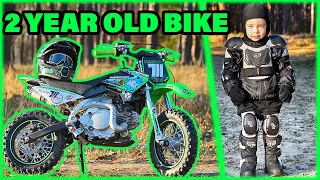 IN 2 YEAR OLD MOTOCROSS ON MINIBIKE DRIVE ! TimaKuleshov 2015