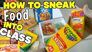 5 Genius Ways To Sneak Food Into Class When You're Hungry - School Hacks For Kids (HOW TO HACK)