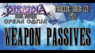 DFFOO Beginner Guide - Weapon Passives