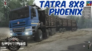 SpinTires. {03.03.16} Обзор мода: TATRA 8x8 Phoenix. (Ссылка в описании)