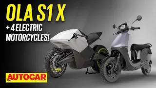 Ola electric motorcycles! + new Ola S1 X and S1 Pro Gen 2 | First Look | Autocar India