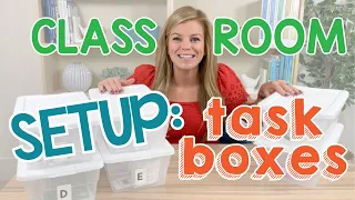 Special Ed Classroom Setup: Organizing Task Boxes