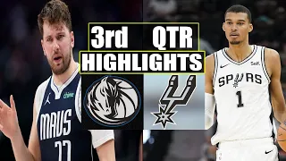 Dallas Mavericks vs San Antonio Spurs 3rd QTR  Feb 14, 2024 Highlights | NBA Season