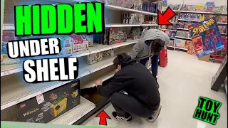 *WTF* ITEM FROM 2005 FOUND UNDER A TARGET SHELF! Toy Hunt searching Hidden spots!