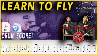 Learn To Fly - Foo Fighters | DRUM SCORE Sheet Music Play-Along | DRUMSCRIBE