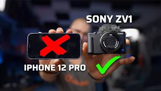 why i use the SONY ZV1 over iPhone 12 Pro