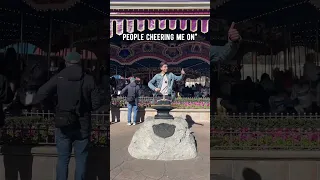 I PULLED THE SWORD OUT OF THE STONE AT DISNEY WORLD