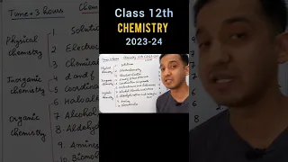 Chemistry Class 12th Cbse 2023-24 Syllabus #revision #pyq questions