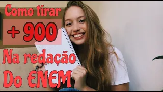 COMO TIRAR MAIS DE 900 NA REDAÇÃO DO ENEM? |MEU MODELO DE REDAÇÃO NOTA 1000 PARA QUALQUER TEMA+DICAS