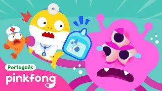 Pinicar! Meus Olhos Ardem👽| Brincando no Hospital 🏥 | Pinkfong, Bebê Tubarão! Canções para Crianças