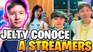 JELTY CONOCE A STREAMERS FAMOSOS EN LA TWITCH CON 🏆 REGRESA DE SU VIAJE 🔥CUENTA DEL 1 V 1 CON SNACKY