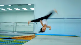 Aerial Kick Training 侧空翻 (Ce Kong Fan) - Kyra Bao [Kung Fu / Wushu Changquan]