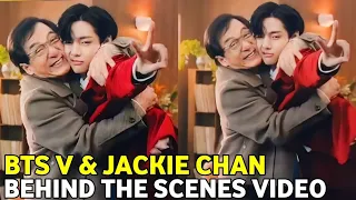 BTS Taehyung & Jackie Chan Behind The Scenes Filming Siminvest ad video 2024