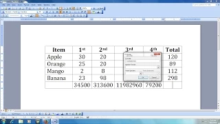 How to Do Calculation in MS Word