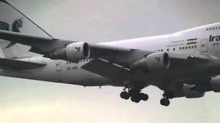Iran Air Boeing 747SP Landing at Tokyo (NRT)