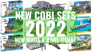 NEW COBI SETS IN 2022 - NEW MAUS, KARL GERÄT, MERKAVA, F-16 & BLACK HAWK
