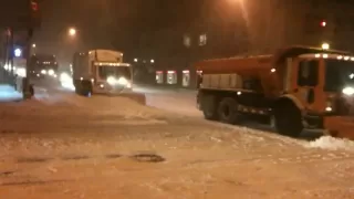 Plowing Snow In New York City