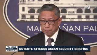 Duterte attends #ASEAN Security briefing