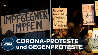 BAMBULE in Rostock: Deutschlandweite Proteste gegen und für Corona-Politik