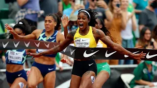 ELAINE THOMPSON- HERAH 10.76s to win women’s Eugene Diamond league, Thoughts?