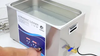 Industrial Ultrasonic Cleaner 30L Power Adjustable Heater Degas Semiwave 40khz Cleaning Machine