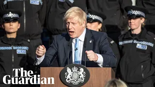Boris Johnson rambles through attempt to recite police caution