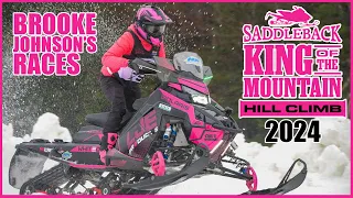 King of the Mountain Snowmobile Hill Climb at Saddleback Mountain 2024 - Brooke Johnson