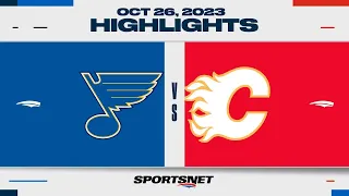 NHL Highlights | Blues vs. Flames - October 26, 2023