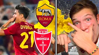 THE MOMENT DYBALA SCORES his FIRST GOAL with ROMA vs MONZA